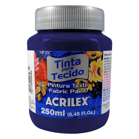 Tinta Para Tecido 250ml Azul Marinho Acrilex 544.